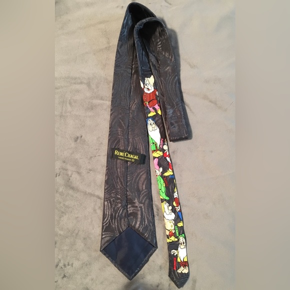 Rene Chagal - Snow White And The Seven Dwarves Tie - Hand Made - Picture 2 of 4